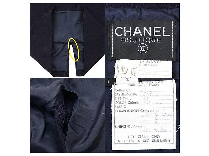 Completo Chanel Boutique in tweed di lana e seta - vista 10