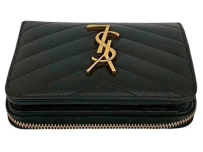Yves Saint Laurent Cartera compacta de piel Saint Laurent Paris - vista 3