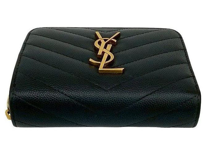 Yves Saint Laurent Cartera compacta de piel Saint Laurent Paris - vista 6