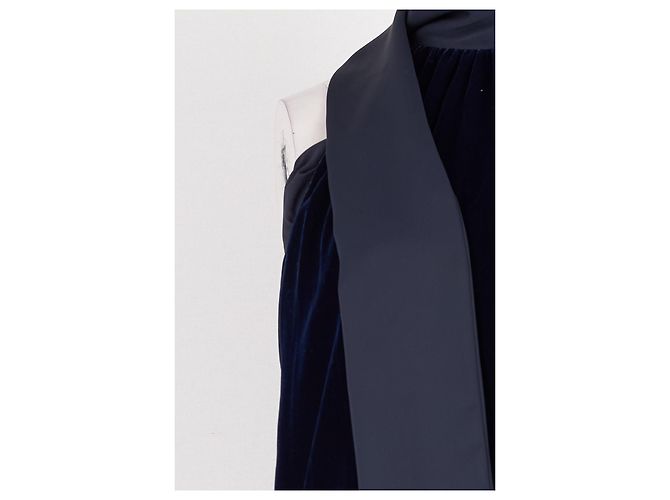 Autre Marque Top senza maniche blu navy con scollo a drappeggio ME + EM - vista 6