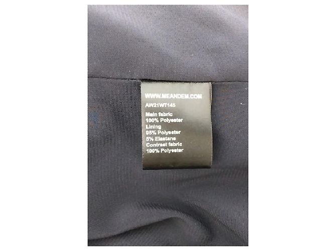 Autre Marque Top senza maniche blu navy con scollo a drappeggio ME + EM - vista 8