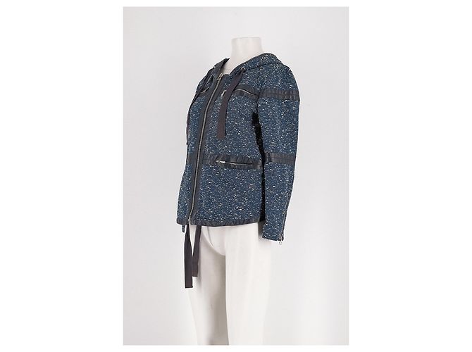 Giacca corta con cappuccio blu Sea New York - vista 4