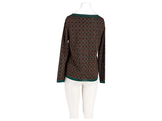 Autre Marque SIYU Pullover mit geometrischem Muster Braun - Ansicht 2