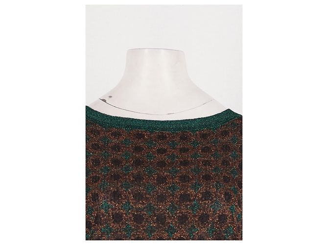 Autre Marque SIYU Pullover mit geometrischem Muster Braun - Ansicht 3