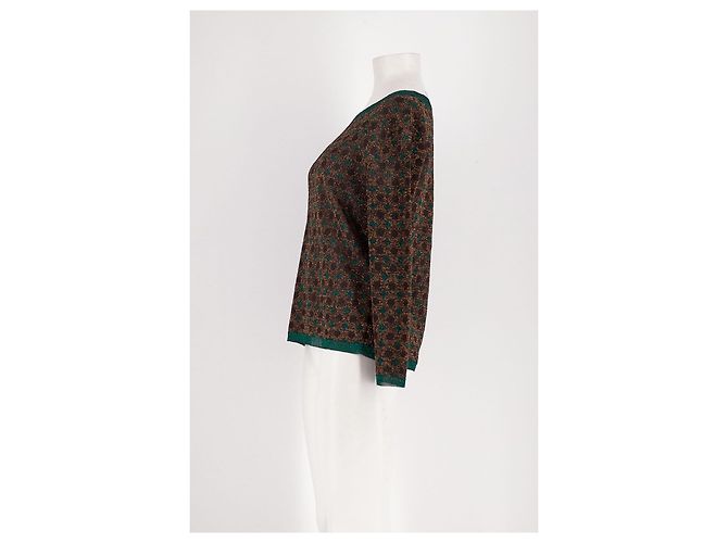 Autre Marque SIYU Pullover mit geometrischem Muster Braun - Ansicht 6