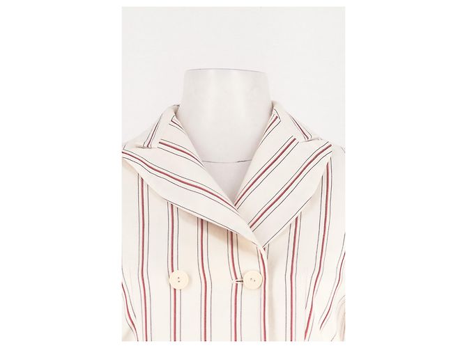 Sandro Blazer en coton blanc - view 3