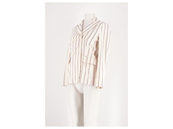 Sandro Blazer en coton blanc - view 5