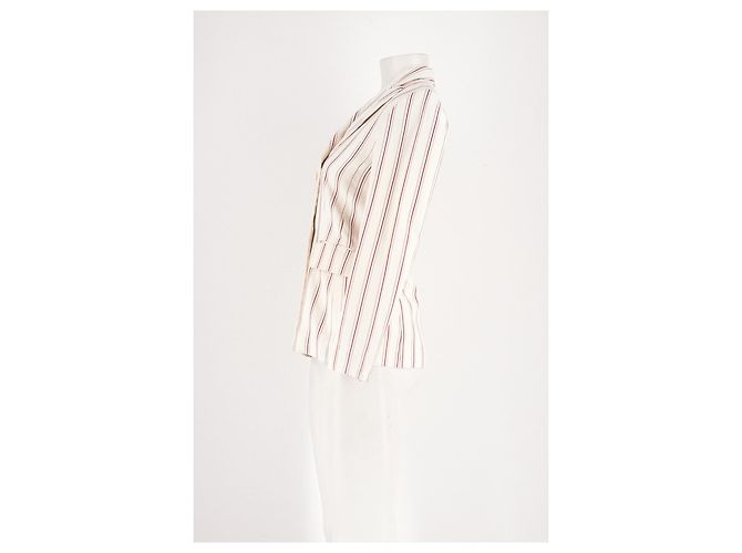 Sandro Blazer en coton blanc - view 6