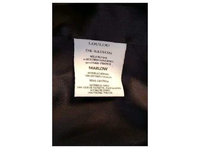 Loulou de Saison Braune Leder Bomberjacke - Ansicht 8