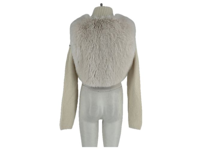 Autre Marque Beiger Pelpullover - Ansicht 2