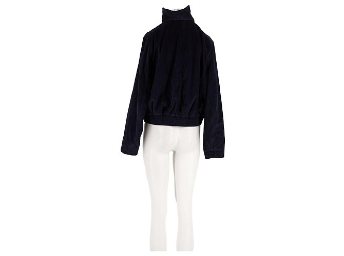 Cos Cropped Jacket Navy Blue - view 2