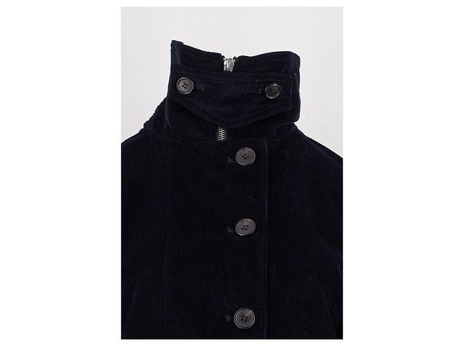 Cos Cropped Jacket Navy Blue - view 5