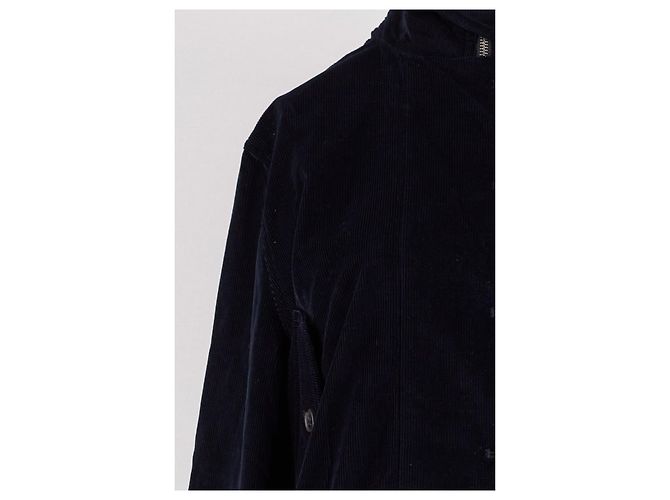 Cos Cropped Jacket Navy Blue - view 6