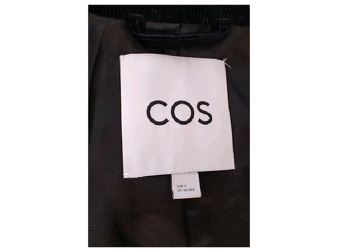 Cos Cropped Jacket Navy Blue - view 7