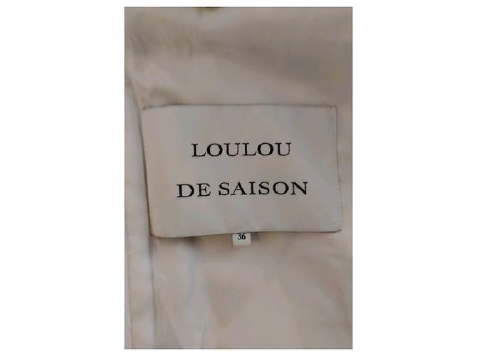 Loulou de Saison Abrigo de lana blanco - vista 7