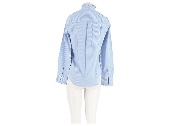 Autre Marque Blaues Baumwollhemd - Ansicht 2