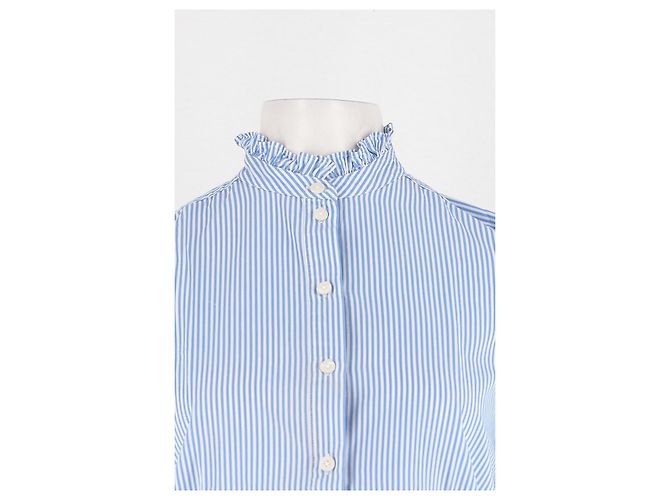Autre Marque Blaues Baumwollhemd - Ansicht 5