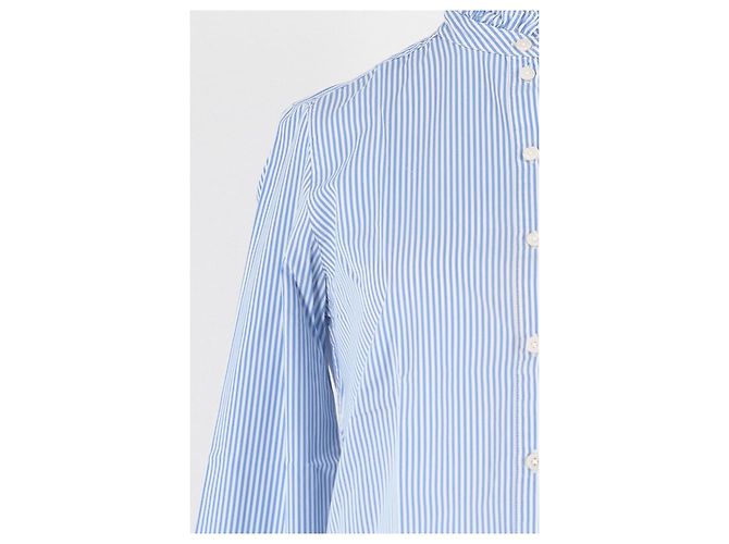 Autre Marque Blaues Baumwollhemd - Ansicht 6