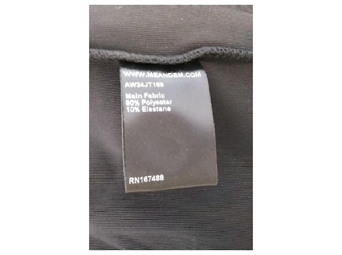 Autre Marque Top nero a taglio dritto con maniche a sbuffo ME + EM - vista 8