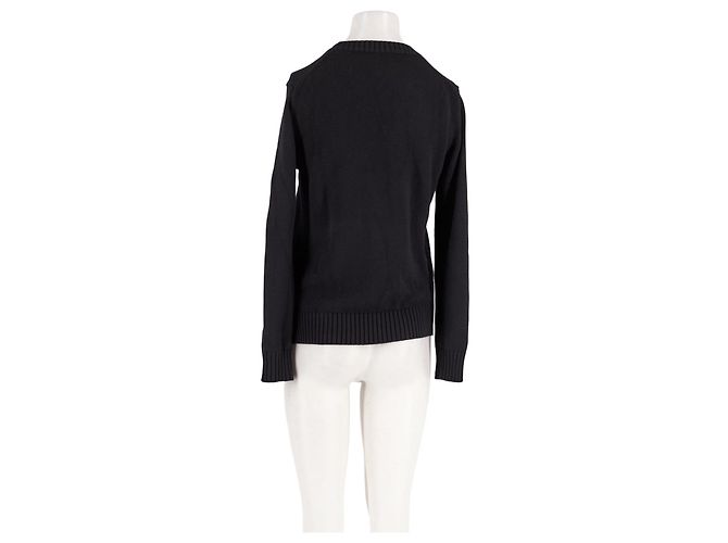 Polo Ralph Lauren Wollpullover Schwarz mit Bärenmotiv - Ansicht 2