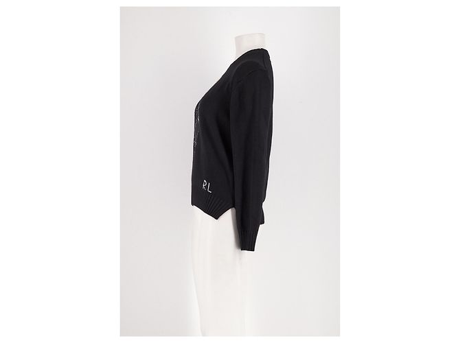 Polo Ralph Lauren Wollpullover Schwarz mit Bärenmotiv - Ansicht 4