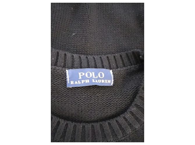 Polo Ralph Lauren Wollpullover Schwarz mit Bärenmotiv - Ansicht 7