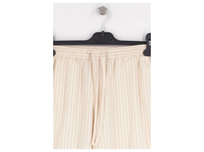 Loulou de Saison Weiße Baumwollhose - Ansicht 3