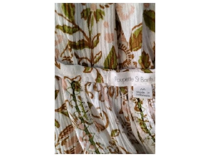 Autre Marque POUPETTE ST BARTH Weißes kurzes Kleid mit Blumenprint - Ansicht 7