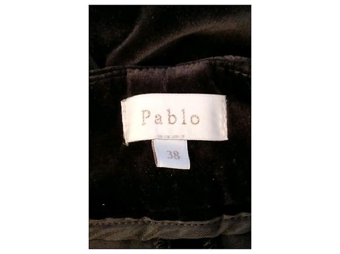 Autre Marque Pantaloni in cotone marrone - vista 5