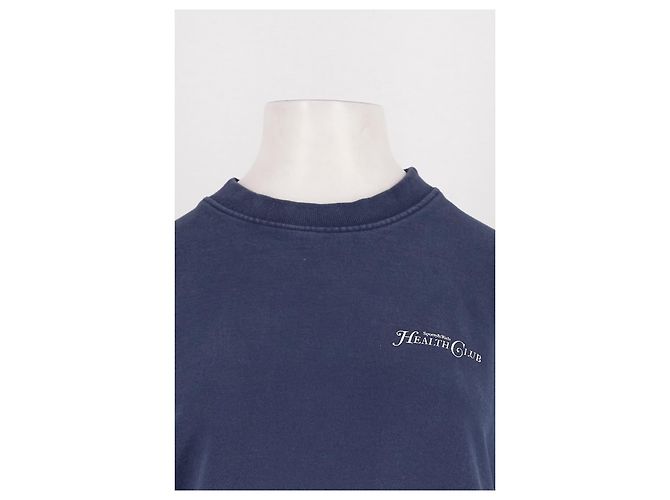 Autre Marque Sudadera SPORTY & RICH de algodón azul marino - vista 3