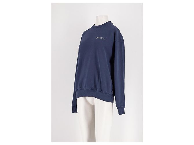 Autre Marque Sudadera SPORTY & RICH de algodón azul marino - vista 5