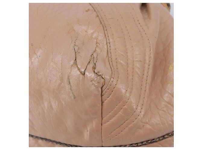 FENDI Spy Bag Bolsa de Mão Couro Rosa Tom Dourado 8BL078 - vista 15