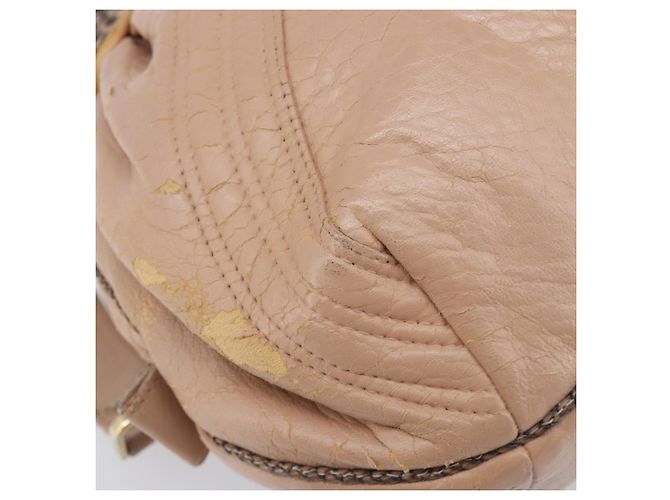 FENDI Spy Bag Bolsa de Mão Couro Rosa Tom Dourado 8BL078 - vista 16