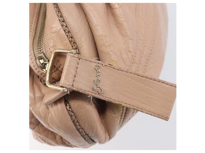 FENDI Spy Bag Bolsa de Mão Couro Rosa Tom Dourado 8BL078 - vista 20