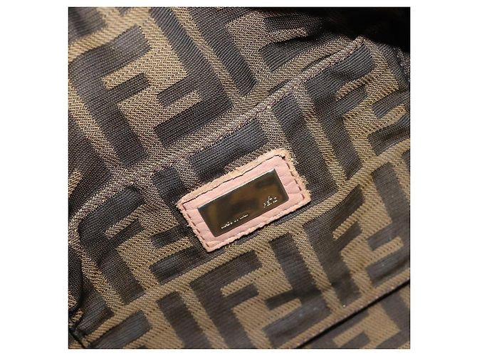 FENDI Spy Bag Bolsa de Mão Couro Rosa Tom Dourado 8BL078 - vista 22