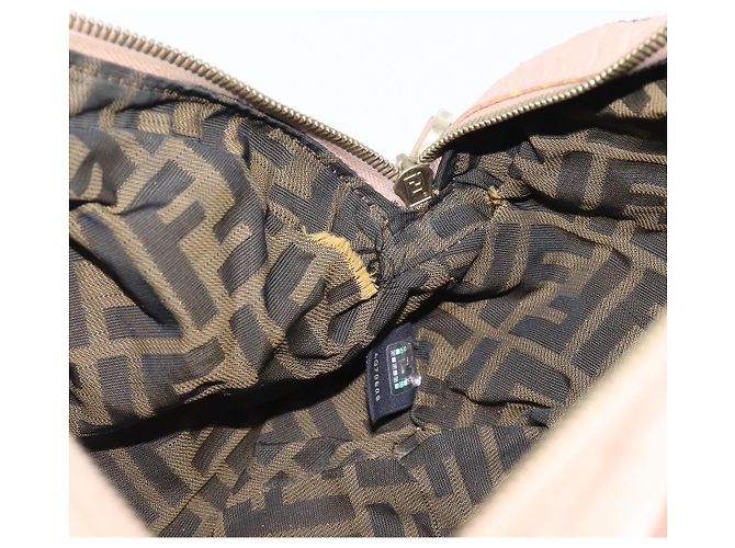 FENDI Spy Bag Bolsa de Mão Couro Rosa Tom Dourado 8BL078 - vista 23