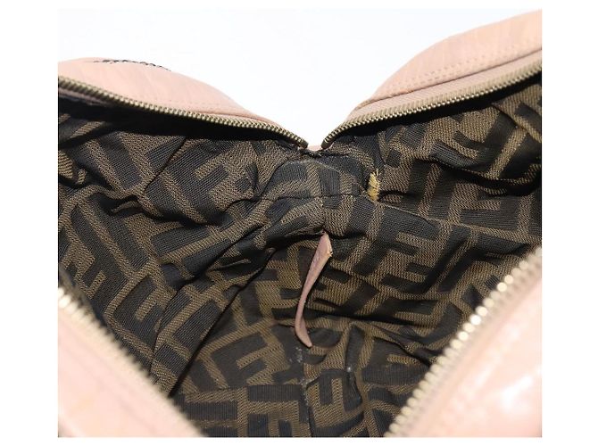 FENDI Spy Bag Bolsa de Mão Couro Rosa Tom Dourado 8BL078 - vista 24