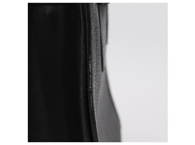 GUCCI Bamboo Hand Bag Leather Black Gold 002 1186 0260 - vista 4