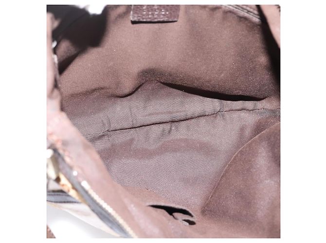 GUCCI GG Crystal Shoulder Bag Coated Canvas Outlet Beige 265691 - vista 10