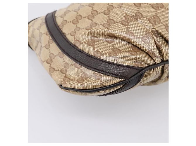 GUCCI GG Crystal Shoulder Bag Coated Canvas Outlet Beige 265691 - vista 16