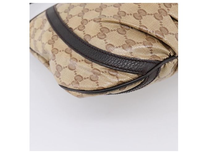 GUCCI GG Crystal Shoulder Bag Coated Canvas Outlet Beige 265691 - vista 18