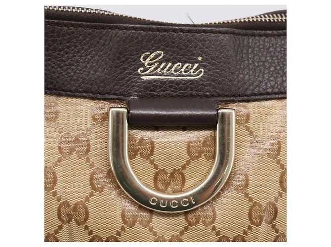 GUCCI GG Crystal Shoulder Bag Coated Canvas Outlet Beige 265691 - vista 20