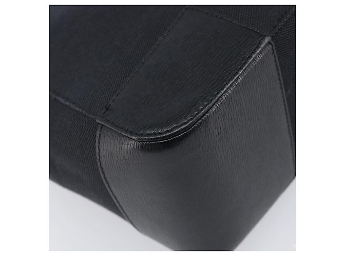 GUCCI Hand Bag Leather Canvas Black Gold 002 1113 - vista 14