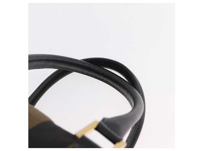 FENDI Pecan Mini Boston Bag Canvas 2-Wege Braun Goldfarben - Ansicht 14