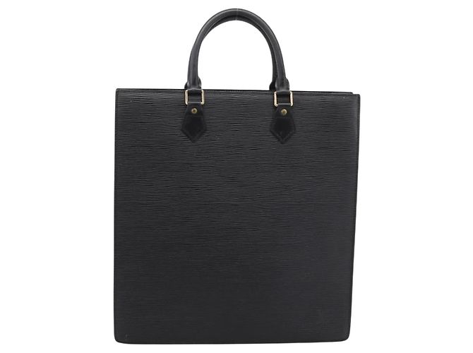 LOUIS VUITTON Epi Sac Plat Handtasche Schwarz M59082 LV - Ansicht 13