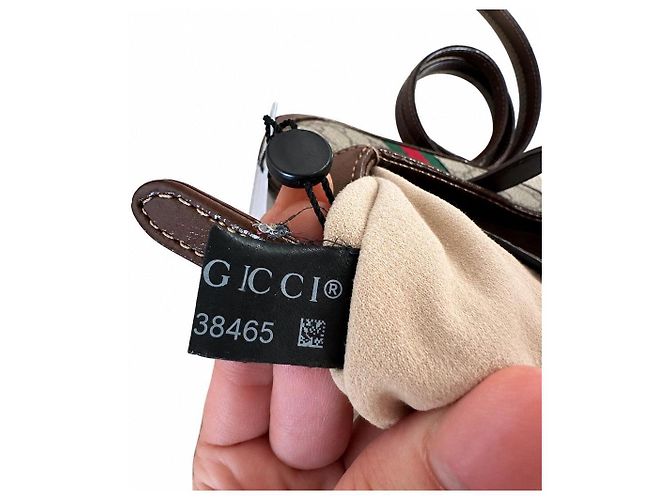 Gucci Jackie 1961 Monogramm Lederhandtasche Braun - Ansicht 8