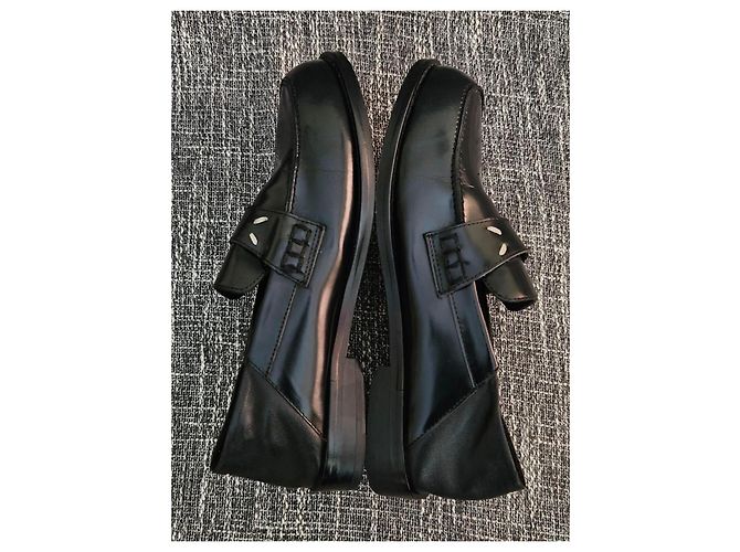 Maison Martin Margiela Mocassini in pelle nera Maison Margiela - vista 11