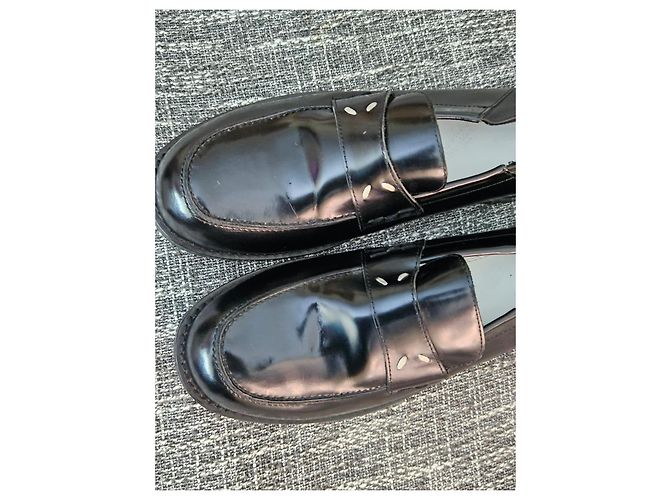 Maison Martin Margiela Mocassini in pelle nera Maison Margiela - vista 13