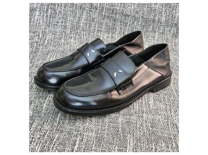 Maison Martin Margiela Mocassini in pelle nera Maison Margiela - vista 4