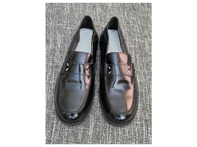 Maison Martin Margiela Mocassini in pelle nera Maison Margiela - vista 5